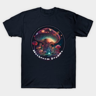 Mushroom Trippy Art Gifts T-Shirt